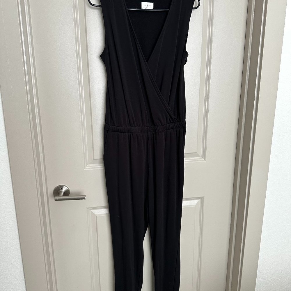 Large, Lou & Grey black sleeveless jumpsuit, like new